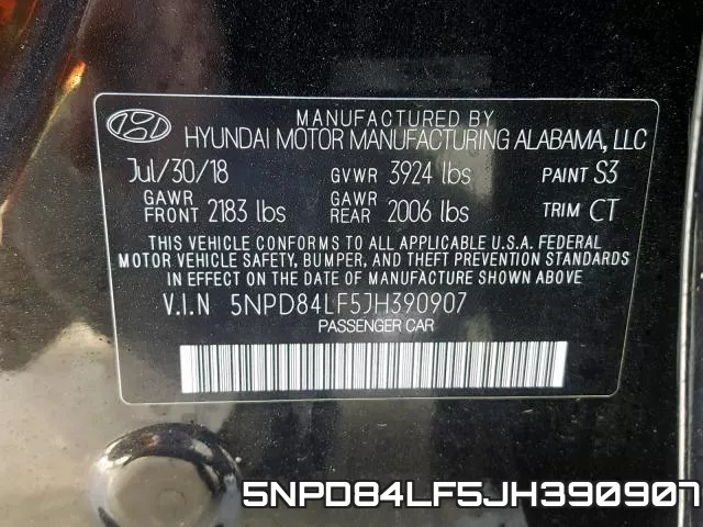 5NPD84LF5JH390907 фото 2