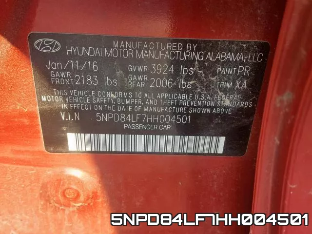 5NPD84LF7HH004501 фото 2