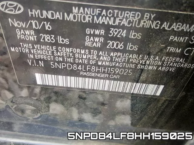 5NPD84LF8HH159025 фото 2