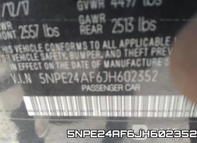 5NPE24AF6JH602352 фото 10
