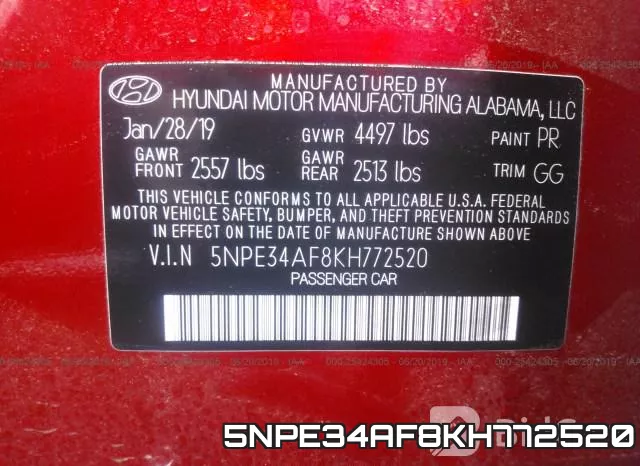 5NPE34AF8KH772520 фото 10