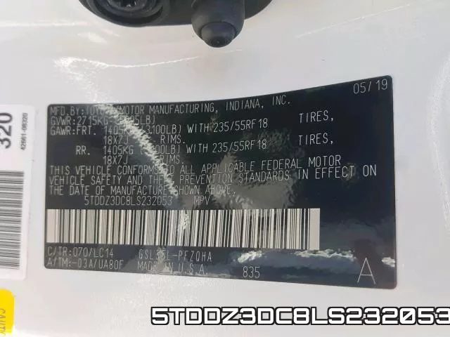 5TDDZ3DC8LS232053 фото 2