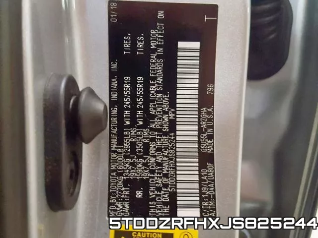 5TDDZRFHXJS825244 фото 2