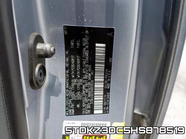 5TDKZ3DC5HS878519 фото 2