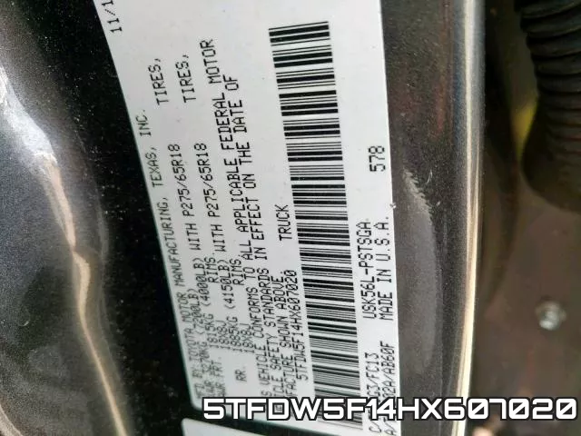 5TFDW5F14HX607020 фото 2