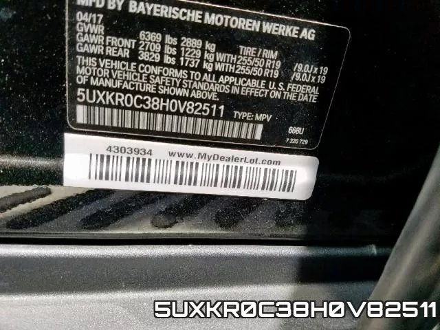 5UXKR0C38H0V82511 фото 2