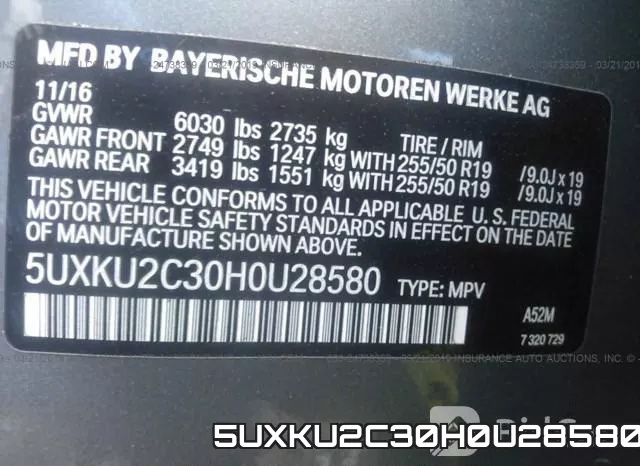 5UXKU2C30H0U28580 фото 10