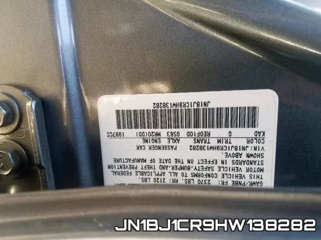 JN1BJ1CR9HW138282 фото 2