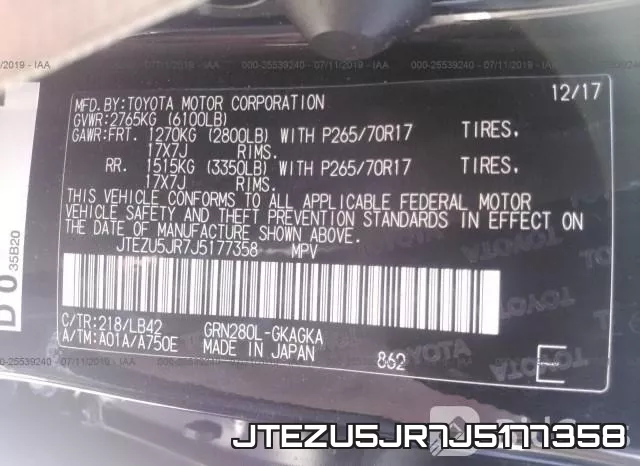 JTEZU5JR7J5177358 фото 10