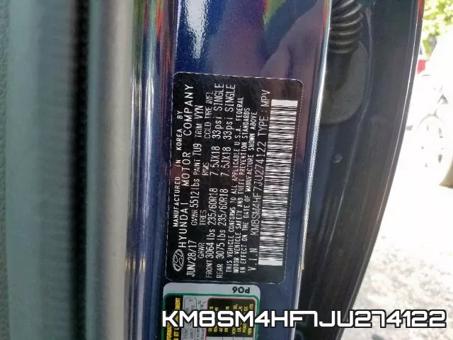 KM8SM4HF7JU274122 фото 2
