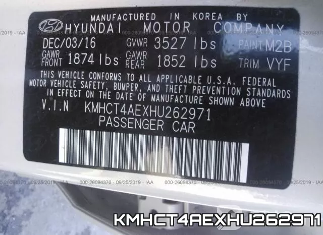 KMHCT4AEXHU262971 фото 10