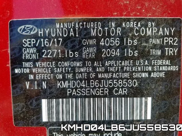KMHD04LB6JU558530 фото 2