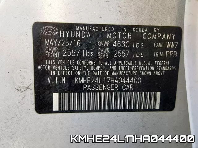KMHE24L17HA044400 фото 2