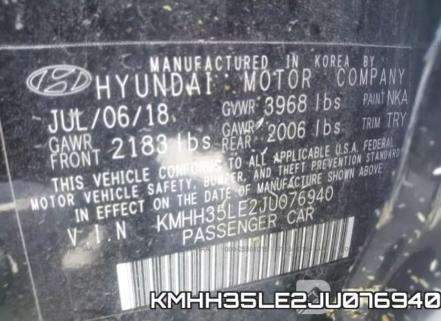 KMHH35LE2JU076940 фото 10