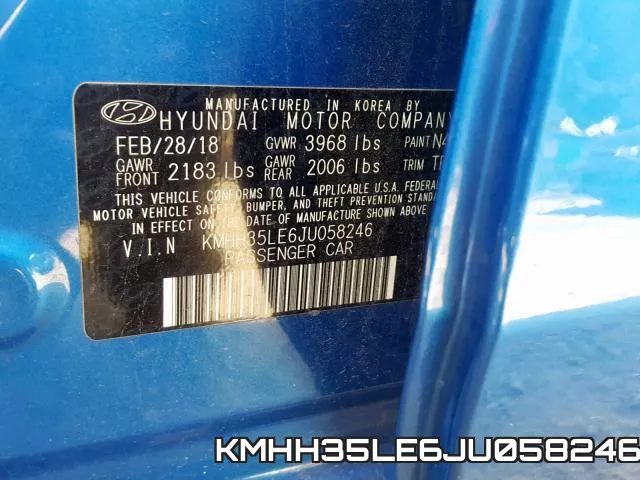 KMHH35LE6JU058246 фото 2