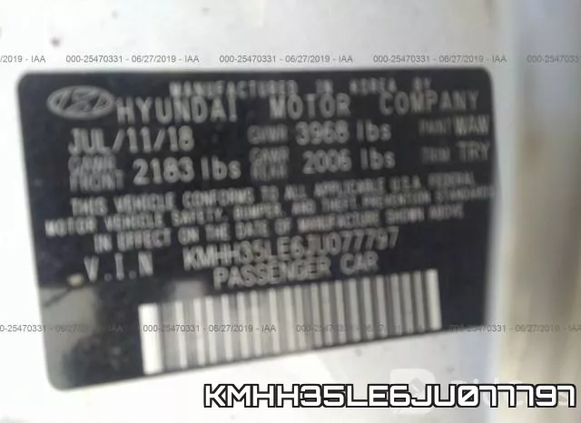 KMHH35LE6JU077797 фото 10