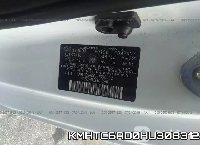 KMHTC6AD0HU308312 фото 10