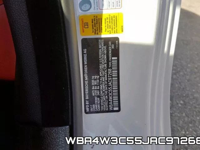WBA4W3C55JAC97268 фото 2