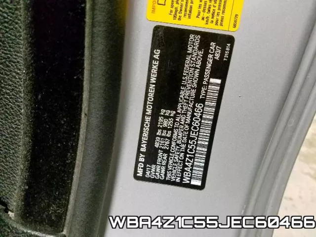 WBA4Z1C55JEC60466 фото 2