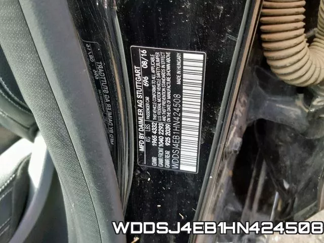 WDDSJ4EB1HN424508 фото 2