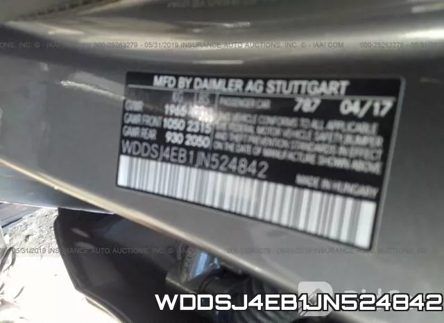 WDDSJ4EB1JN524842 фото 10