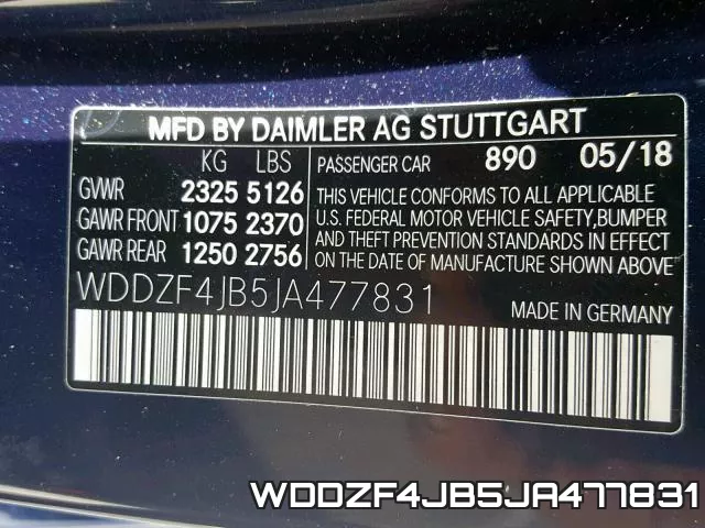 WDDZF4JB5JA477831 фото 2