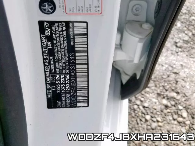 WDDZF4JBXHA231643 фото 2