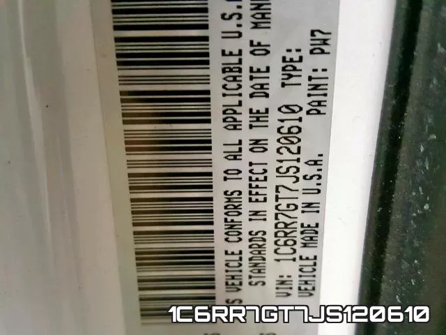 1C6RR7GT7JS120610 фото 2