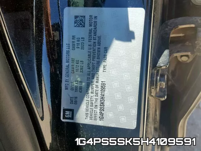 1G4PS5SK5H4109591 фото 2