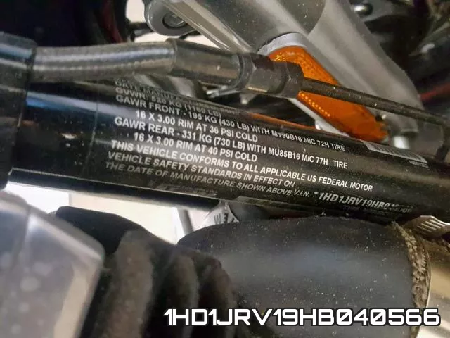 1HD1JRV19HB040566 фото 2