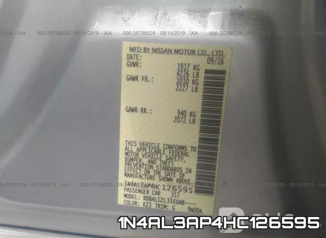 1N4AL3AP4HC126595 фото 10