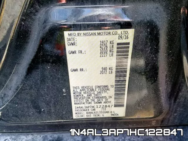 1N4AL3AP7HC122847 фото 2