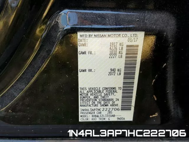 1N4AL3AP7HC222706 фото 2
