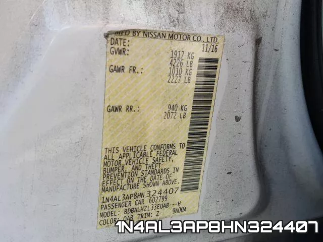 1N4AL3AP8HN324407 фото 2