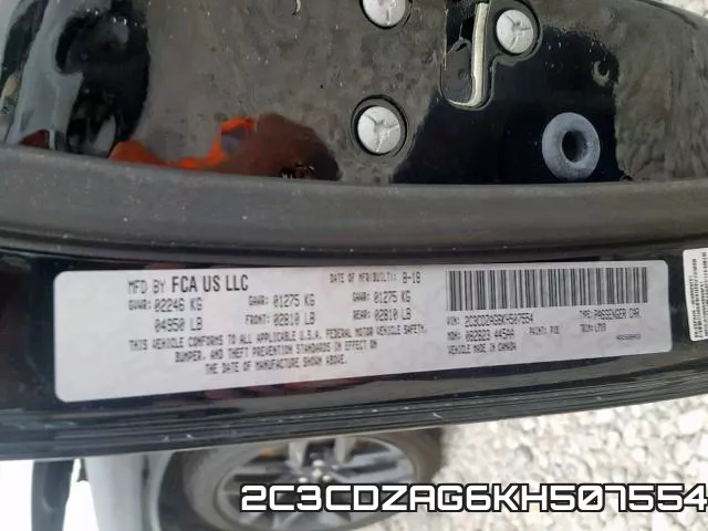 2C3CDZAG6KH507554 фото 2
