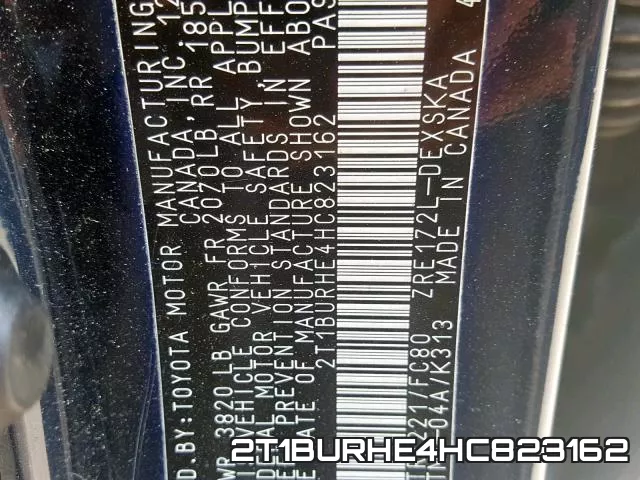 2T1BURHE4HC823162 фото 2