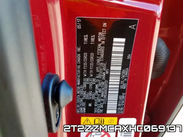 2T2ZZMCAXHC069137 фото 2