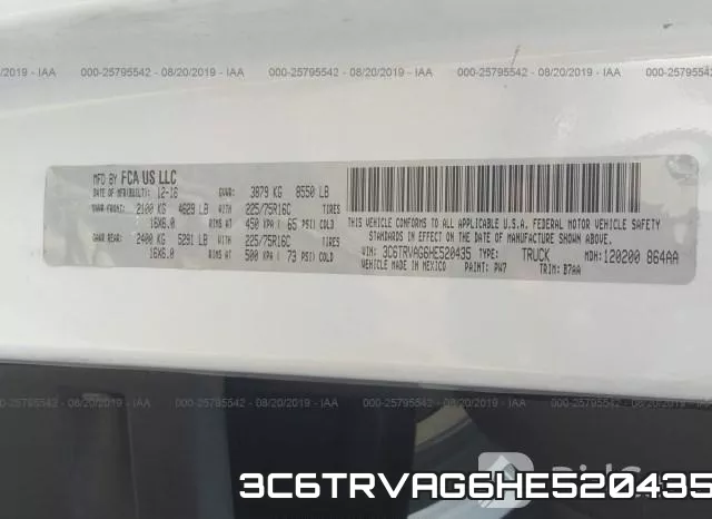 3C6TRVAG6HE520435 фото 10