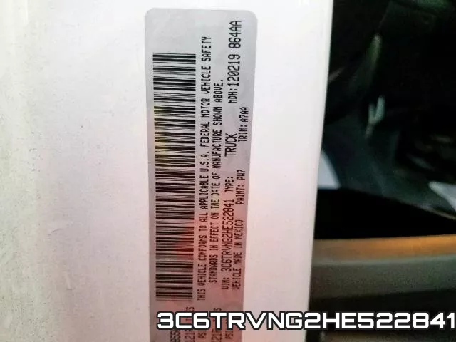 3C6TRVNG2HE522841 фото 2