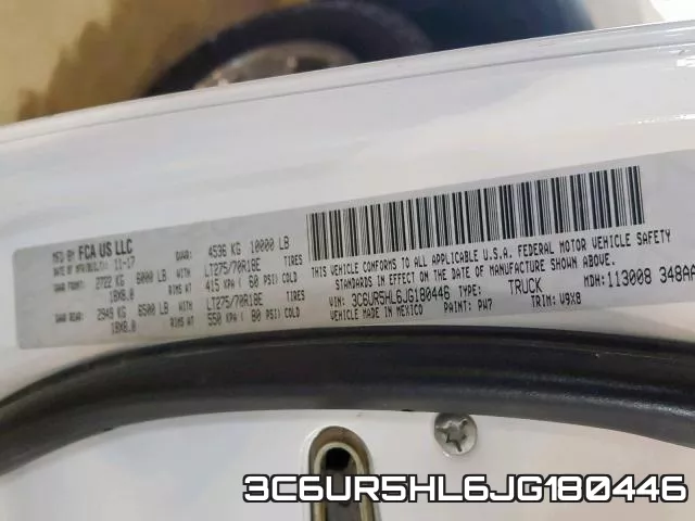 3C6UR5HL6JG180446 фото 2