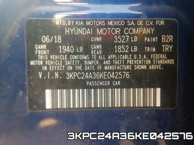 3KPC24A36KE042576 фото 2