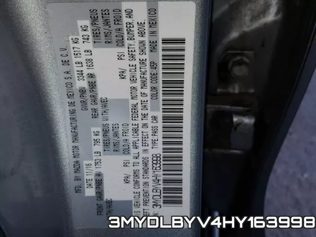 3MYDLBYV4HY163998 фото 2