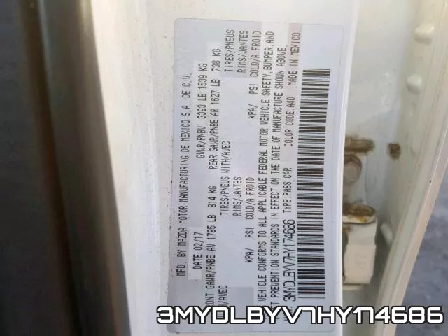 3MYDLBYV7HY174686 фото 2