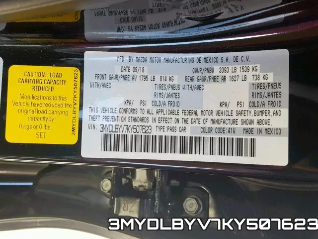 3MYDLBYV7KY507623 фото 2