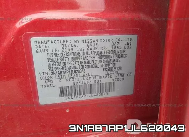 3N1AB7AP1JL620043 фото 10
