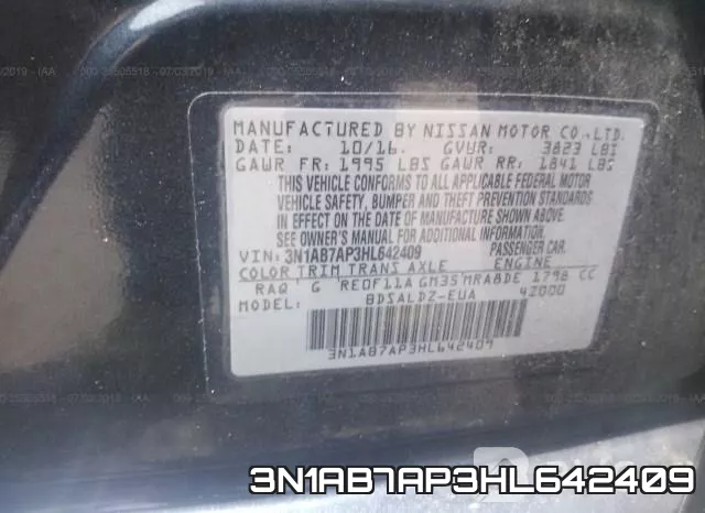 3N1AB7AP3HL642409 фото 10