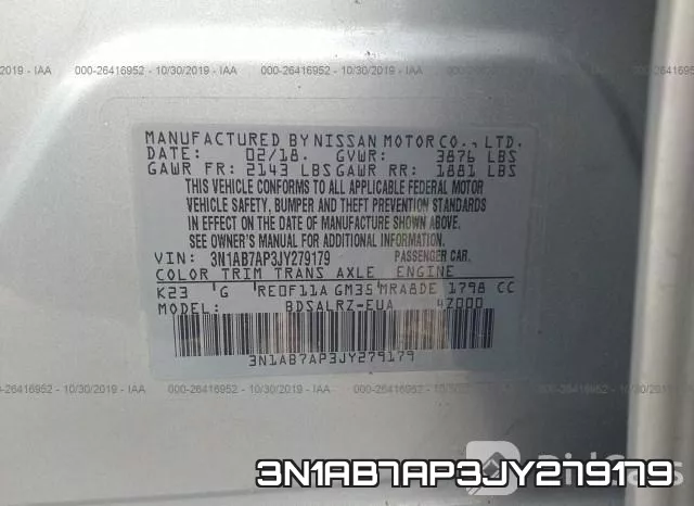 3N1AB7AP3JY279179 фото 10