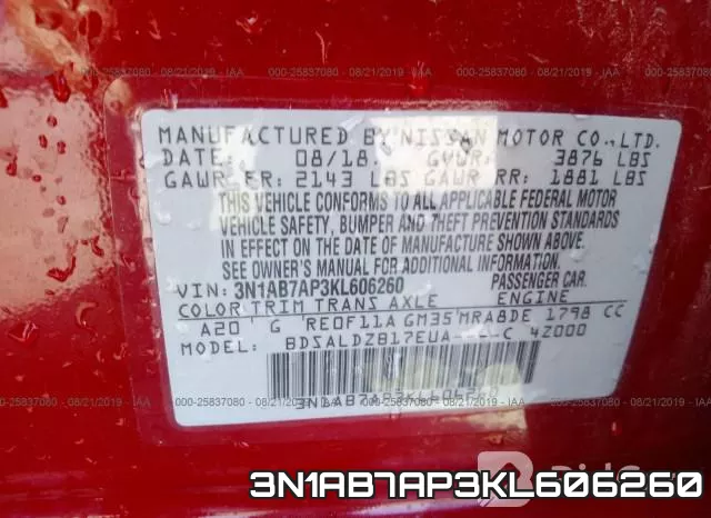 3N1AB7AP3KL606260 фото 10
