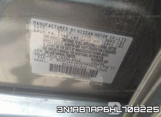 3N1AB7AP6HL708225 фото 10