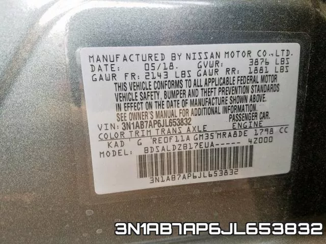 3N1AB7AP6JL653832 фото 2